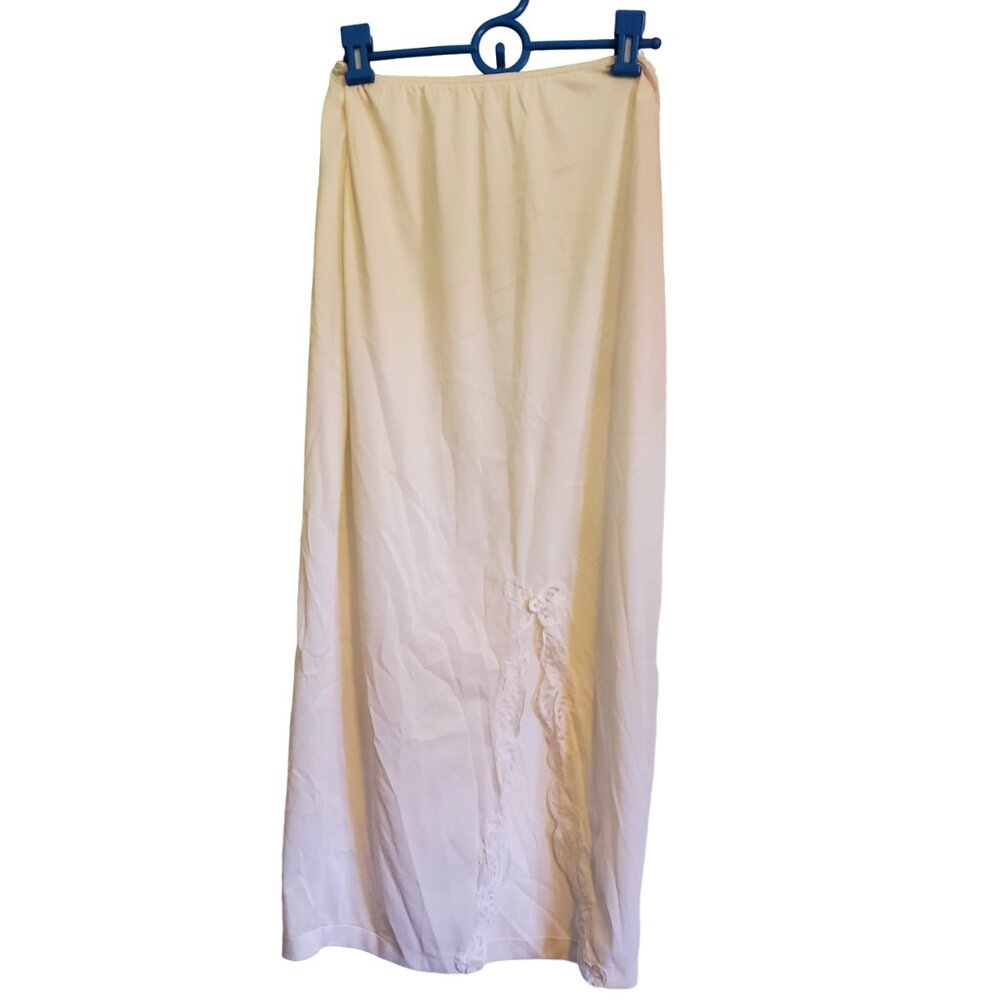 Vintage Cream Maxi Skirt